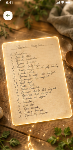 Meal planning board with ingredients and prep notes